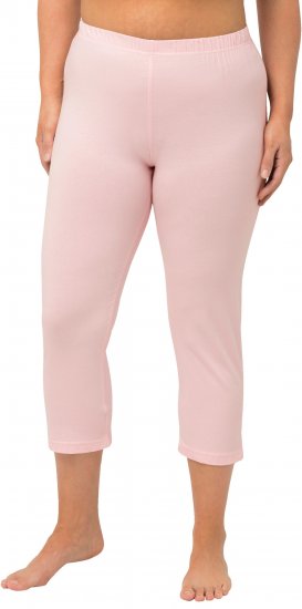 Ulla Popken Basic Stretch Knit Capris Pink - Jeans & Hosen in Großen Größen – Plus Size Damenmode - 