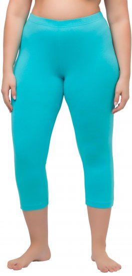 Ulla Popken Basic Stretch Knit Capris Blue - Jeans & Hosen in Großen Größen – Plus Size Damenmode - 