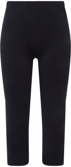 Ulla Popken Basic Stretch Knit Capris Navy - Jeans & Hosen in Großen Größen – Plus Size Damenmode - Jeans & Hosen, EU 42–70