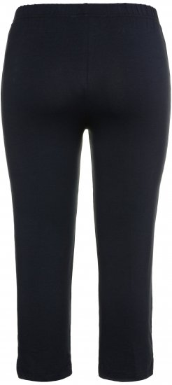 Ulla Popken Basic Stretch Knit Capris Navy - Jeans & Hosen in Großen Größen – Plus Size Damenmode - Jeans & Hosen, EU 42–70