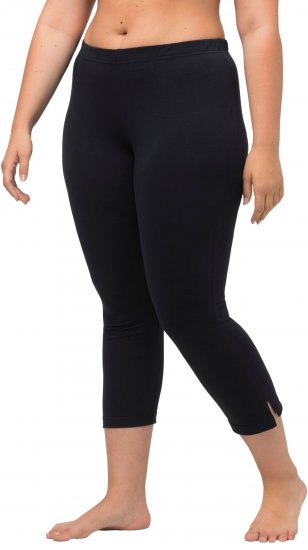 Ulla Popken Basic Stretch Knit Capris Navy - Jeans & Hosen in Großen Größen – Plus Size Damenmode - Jeans & Hosen, EU 42–70