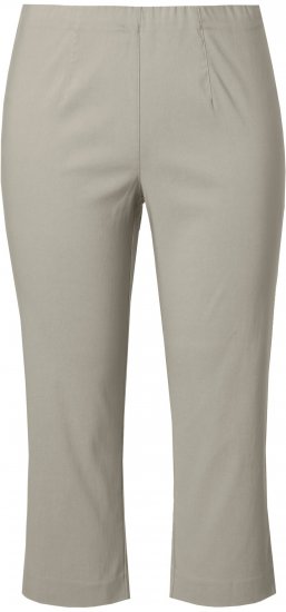 Ulla Popken Stretch Basic Bengaline Capri Pants Grey - Jeans & Hosen in Großen Größen – Plus Size Damenmode - 
