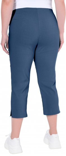 Ulla Popken Stretch Basic Bengaline Capri Pants Denim Blue - Jeans & Hosen in Großen Größen – Plus Size Damenmode - 