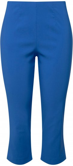 Ulla Popken Stretch Basic Bengaline Capri Pants Royal Blue - Jeans & Hosen in Großen Größen – Plus Size Damenmode - Jeans & Hosen, EU 42–70