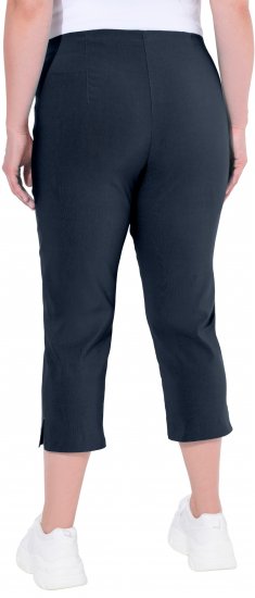 Ulla Popken Stretch Basic Bengaline Capri Pants Navy Blue - Jeans & Hosen in Großen Größen – Plus Size Damenmode - 