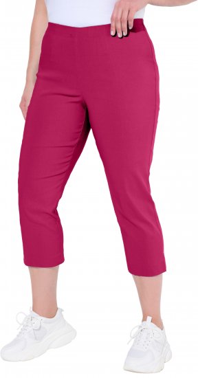 Ulla Popken Stretch Basic Bengaline Capri Pants Pale Lilac - Jeans & Hosen in Großen Größen – Plus Size Damenmode - Jeans & Hosen, EU 42–70