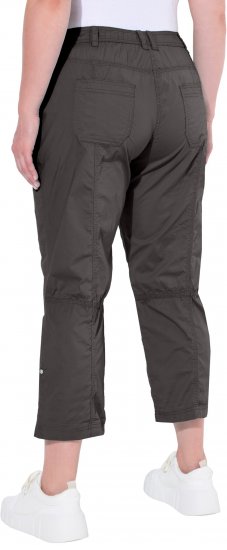 Ulla Popken Roll Tab Hem Stretch Cargo Pants Grey - Jeans & Hosen in Großen Größen – Plus Size Damenmode - Jeans & Hosen, EU 42–70