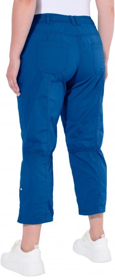 Ulla Popken Roll Tab Hem Stretch Cargo Pants Blue - Jeans & Hosen in Großen Größen – Plus Size Damenmode - 