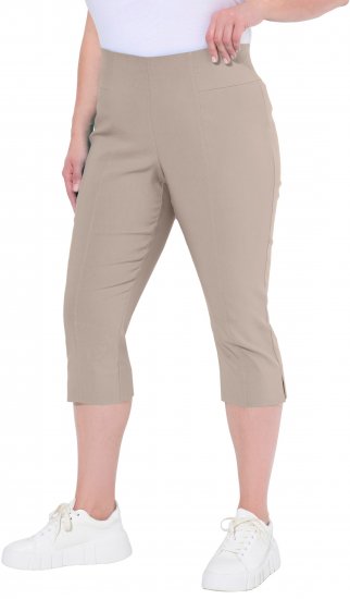 Ulla Popken Bengaline Elastic Waist Stretch Capri Pants Orange - Jeans & Hosen in Großen Größen – Plus Size Damenmode - Jeans & Hosen, EU 42–70