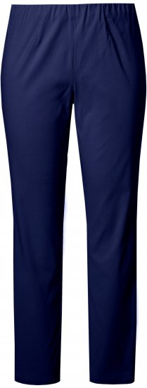 Ulla Popken Bengaline Slim Leg Sienna Fit Elastic Waist Pants Blue - Jeans & Hosen in Großen Größen – Plus Size Damenmode - 
