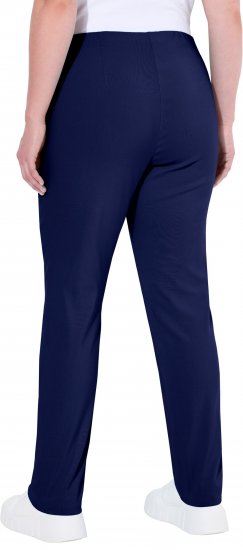 Ulla Popken Bengaline Slim Leg Sienna Fit Elastic Waist Pants Blue - Jeans & Hosen in Großen Größen – Plus Size Damenmode - 