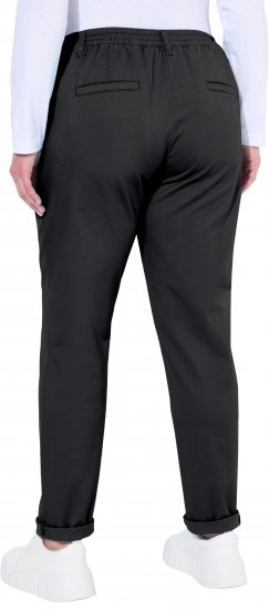 Ulla Popken Chino Elastic Waist Stretch Cotton Pants Black - Jeans & Hosen in Großen Größen – Plus Size Damenmode - Jeans & Hosen, EU 42–70