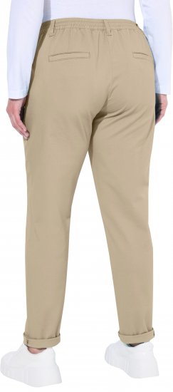 Ulla Popken Chino Elastic Waist Stretch Cotton Pants Brown - Jeans & Hosen in Großen Größen – Plus Size Damenmode - Jeans & Hosen, EU 42–70
