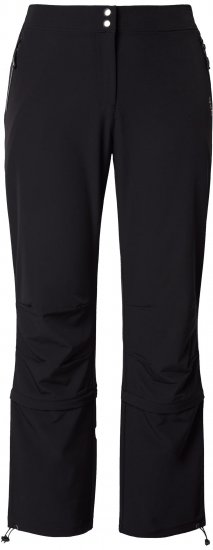 Ulla Popken Zip Off Reflective Detail Funtional Powerstretch Pants Black - Jeans & Hosen in Großen Größen – Plus Size Damenmode - 