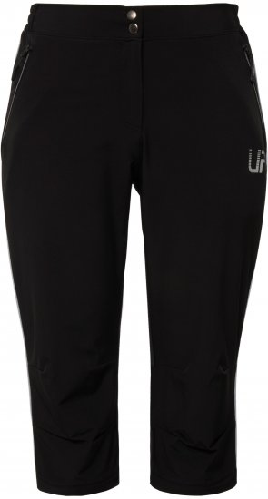 Ulla Popken Zip Off Reflective Detail Funtional Powerstretch Pants Black - Jeans & Hosen in Großen Größen – Plus Size Damenmode - 