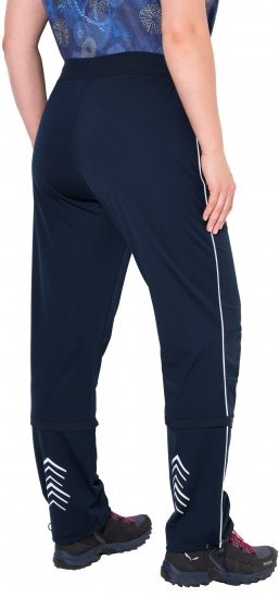Ulla Popken Zip Off Reflective Detail Funtional Powerstretch Pants Navy - Jeans & Hosen in Großen Größen – Plus Size Damenmode - 