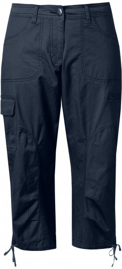 Ulla Popken Stretch Cotton Cargo Crop Pants Navy - Jeans & Hosen in Großen Größen – Plus Size Damenmode - Jeans & Hosen, EU 42–70