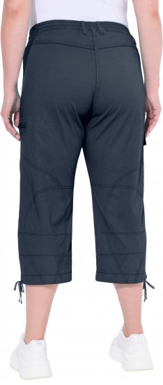 Ulla Popken Stretch Cotton Cargo Crop Pants Navy - Jeans & Hosen in Großen Größen – Plus Size Damenmode - Jeans & Hosen, EU 42–70