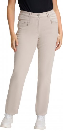 Ulla Popken Summer Pants Mony Beige - Jeans & Hosen in Großen Größen – Plus Size Damenmode - 