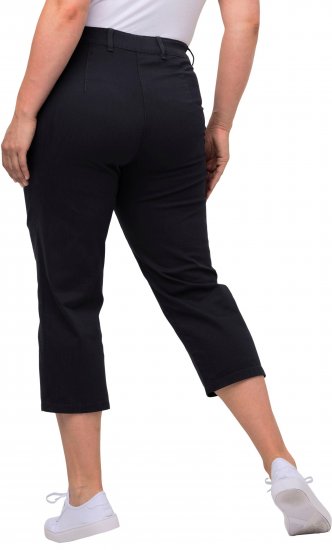 Ulla Popken Mony Stretch Capri Pants Navy - Jeans & Hosen in Großen Größen – Plus Size Damenmode - 
