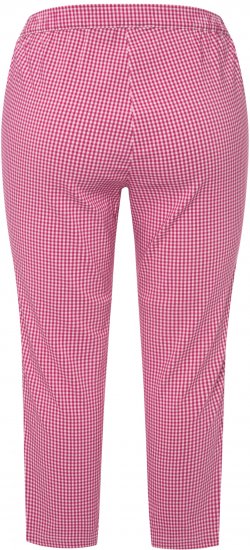 Ulla Popken Check Bengaline Slim Leg Sienna Fit Stretch Crop Pants Pale Lilac - Jeans & Hosen in Großen Größen – Plus Size Damenmode - Jeans & Hosen, EU 42–70