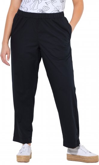 Ulla Popken Wide Leg Ruby Fit Stretch Chino Pants Navy - Jeans & Hosen in Großen Größen – Plus Size Damenmode - 