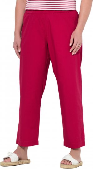 Ulla Popken Wide Leg Ruby Fit Stretch Chino Pants Salsa - Jeans & Hosen in Großen Größen – Plus Size Damenmode - 