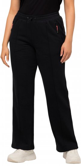 Ulla Popken Holo Detail Sweatpants Black - Jeans & Hosen in Großen Größen – Plus Size Damenmode - 