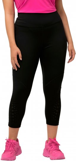 Ulla Popken Quick Dry Sport Crop Leggings Black - Jeans & Hosen in Großen Größen – Plus Size Damenmode - Jeans & Hosen, EU 42–70