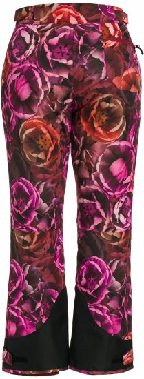 Ulla Popken Hyprar Rose Print Fully Lined Ski Pants Orange - Jeans & Hosen in Großen Größen – Plus Size Damenmode - 