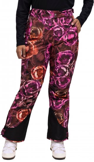Ulla Popken Hyprar Rose Print Fully Lined Ski Pants Orange - Jeans & Hosen in Großen Größen – Plus Size Damenmode - Jeans & Hosen, EU 42–70