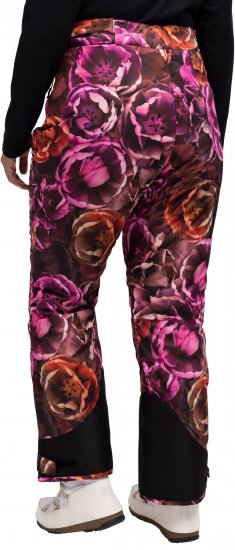 Ulla Popken Hyprar Rose Print Fully Lined Ski Pants Orange - Jeans & Hosen in Großen Größen – Plus Size Damenmode - 