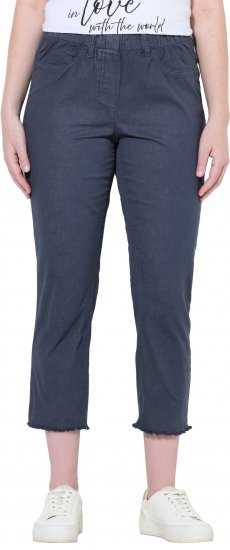 Ulla Popken Stretch Blend Bengaline Pants Navy - Jeans & Hosen in Großen Größen – Plus Size Damenmode - 