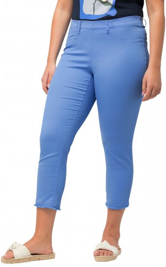 Ulla Popken Stretch Blend Bengaline Pants Blue - Jeans & Hosen in Großen Größen – Plus Size Damenmode - 