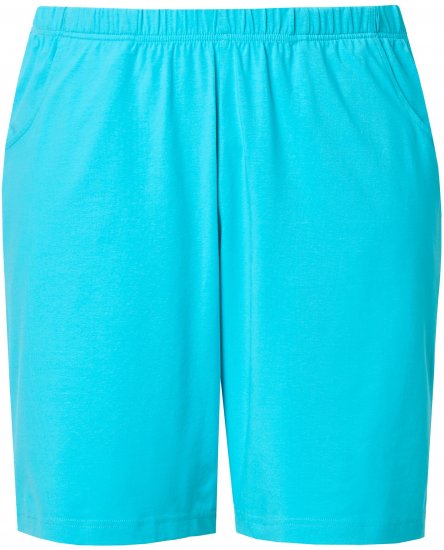 Ulla Popken Stretch Knit Bermuda Shorts Blue - Jeans & Hosen in Großen Größen – Plus Size Damenmode - Jeans & Hosen, EU 42–70