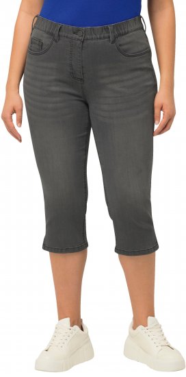 Ulla Popken Basic Capri Sarah Fit Jeans Gray - Jeans & Hosen in Großen Größen – Plus Size Damenmode - Jeans & Hosen, EU 42–70