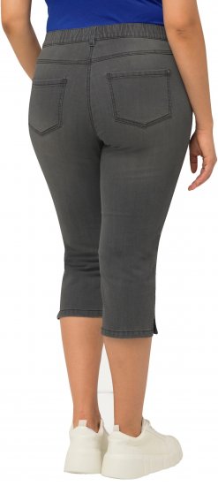 Ulla Popken Basic Capri Sarah Fit Jeans Gray - Jeans & Hosen in Großen Größen – Plus Size Damenmode - Jeans & Hosen, EU 42–70