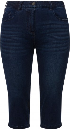 Ulla Popken Basic Capri Sarah Fit Jeans Denim Blue - Jeans & Hosen in Großen Größen – Plus Size Damenmode - 