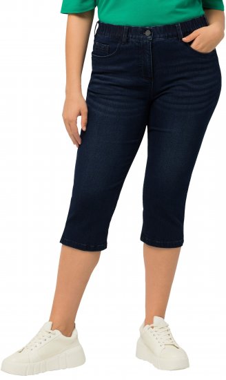 Ulla Popken Basic Capri Sarah Fit Jeans Denim Blue - Jeans & Hosen in Großen Größen – Plus Size Damenmode - 