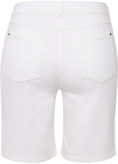 Ulla Popken Basic Denim Mandy Bermuda Shorts Snow White - Jeans & Hosen in Großen Größen – Plus Size Damenmode - Jeans & Hosen, EU 42–70
