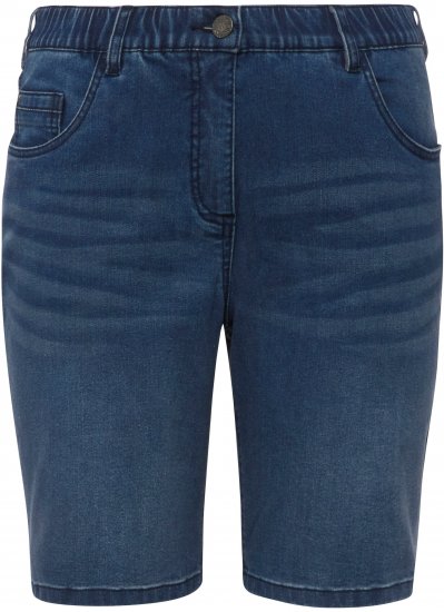 Ulla Popken Basic Denim Mandy Bermuda Shorts Light Blue Denim - Jeans & Hosen in Großen Größen – Plus Size Damenmode - 