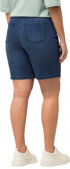 Ulla Popken Basic Denim Mandy Bermuda Shorts Light Blue Denim - Jeans & Hosen in Großen Größen – Plus Size Damenmode - 