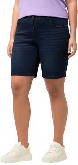 Ulla Popken Basic Denim Mandy Bermuda Shorts Blue Denim - Jeans & Hosen in Großen Größen – Plus Size Damenmode - Jeans & Hosen, EU 42–70