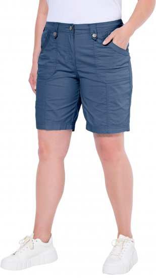 Ulla Popken Cargo Bermuda Shorts Atlantic Blue - Jeans & Hosen in Großen Größen – Plus Size Damenmode - 