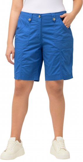 Ulla Popken Cargo Bermuda Shorts Royal Blue - Jeans & Hosen in Großen Größen – Plus Size Damenmode - Jeans & Hosen, EU 42–70
