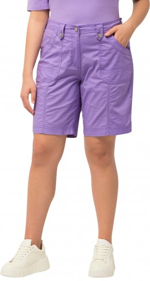Ulla Popken Cargo Bermuda Shorts Pale Lilac - Jeans & Hosen in Großen Größen – Plus Size Damenmode - Jeans & Hosen, EU 42–70