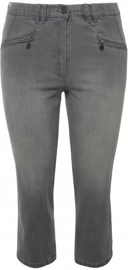 Ulla Popken Cropped Stretch Blend Mony Jeans Denim Blue - Jeans & Hosen in Großen Größen – Plus Size Damenmode - Jeans & Hosen, EU 42–70