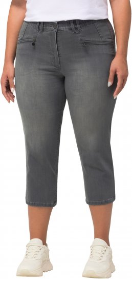 Ulla Popken Cropped Stretch Blend Mony Jeans Denim Blue - Jeans & Hosen in Großen Größen – Plus Size Damenmode - Jeans & Hosen, EU 42–70