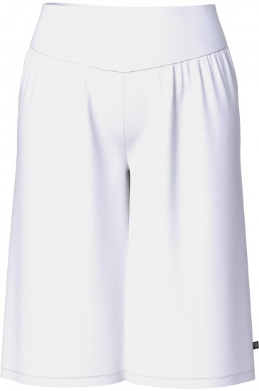 Ulla Popken Wide Leg Flared Bermuda Shorts White - Jeans & Hosen in Großen Größen – Plus Size Damenmode - 