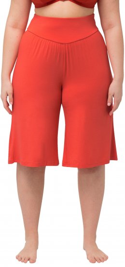 Ulla Popken Wide Leg Flared Bermuda Shorts - Jeans & Hosen in Großen Größen – Plus Size Damenmode - Jeans & Hosen, EU 42–70